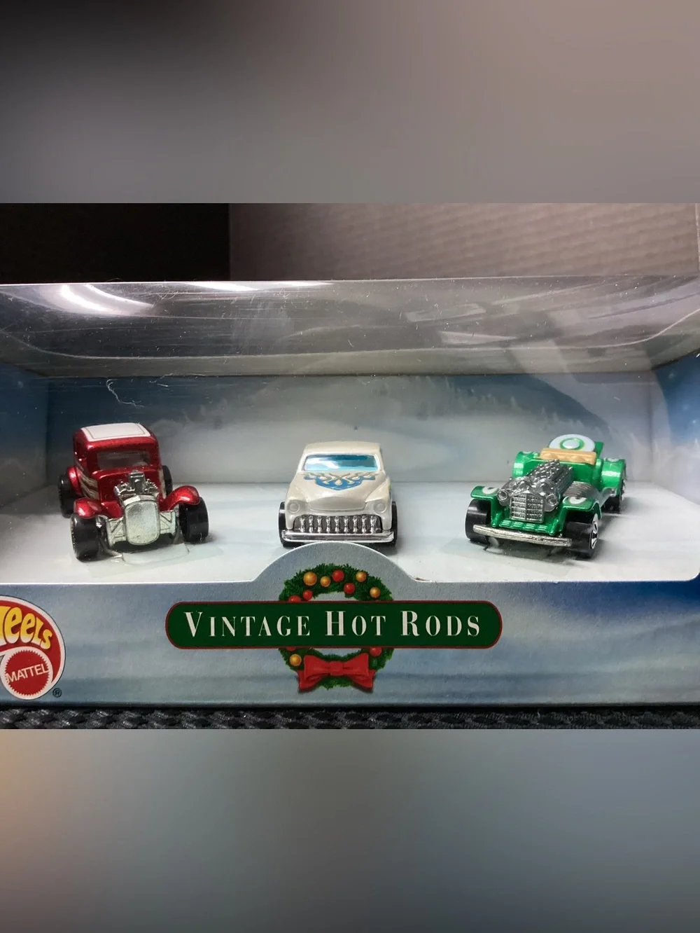 Hot Wheels Vintage Hot Rods 3-Car Set - Red, White, Green